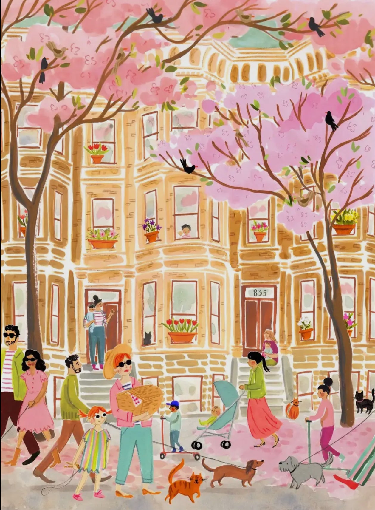 Petals and Pavement 500 Piece Puzzle