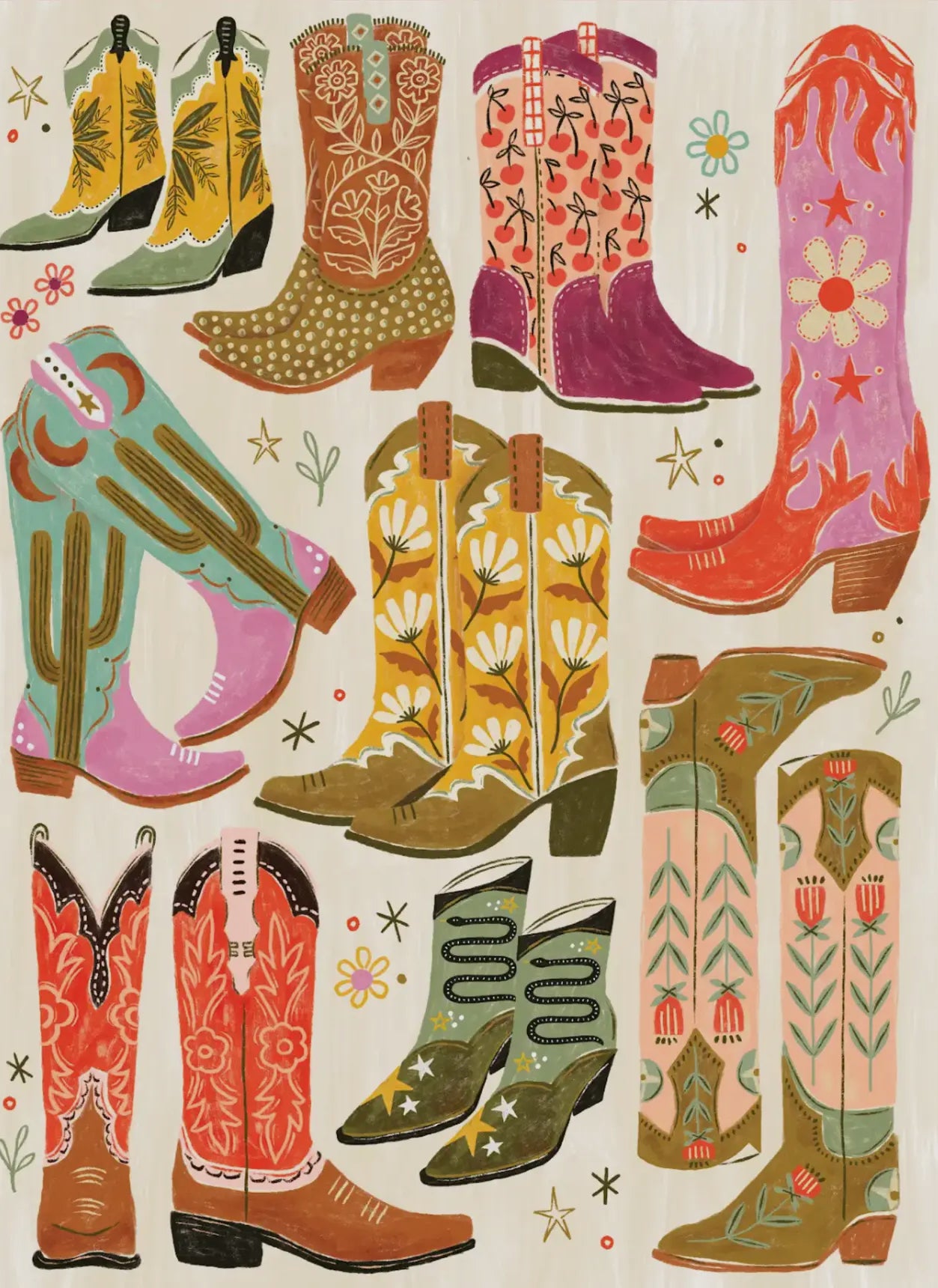 Boot Scootin' Boogie 1000 Piece Puzzle