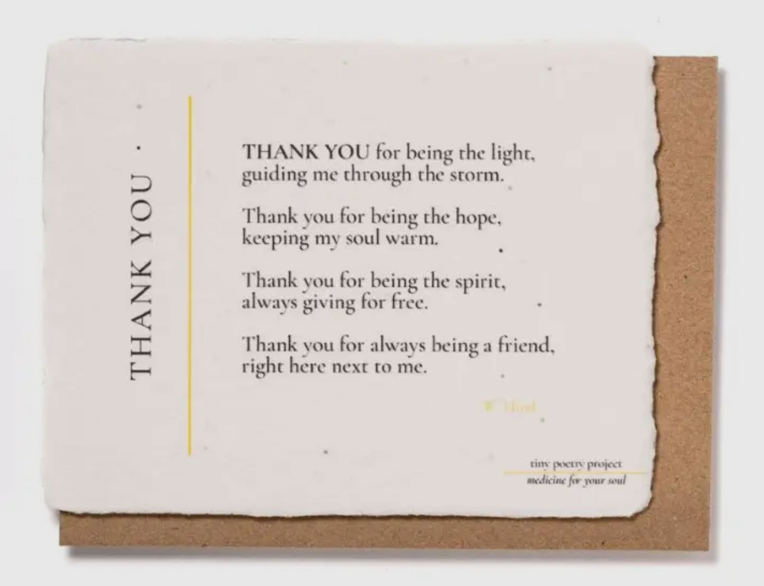 Thank You: Plantable Greeting Card