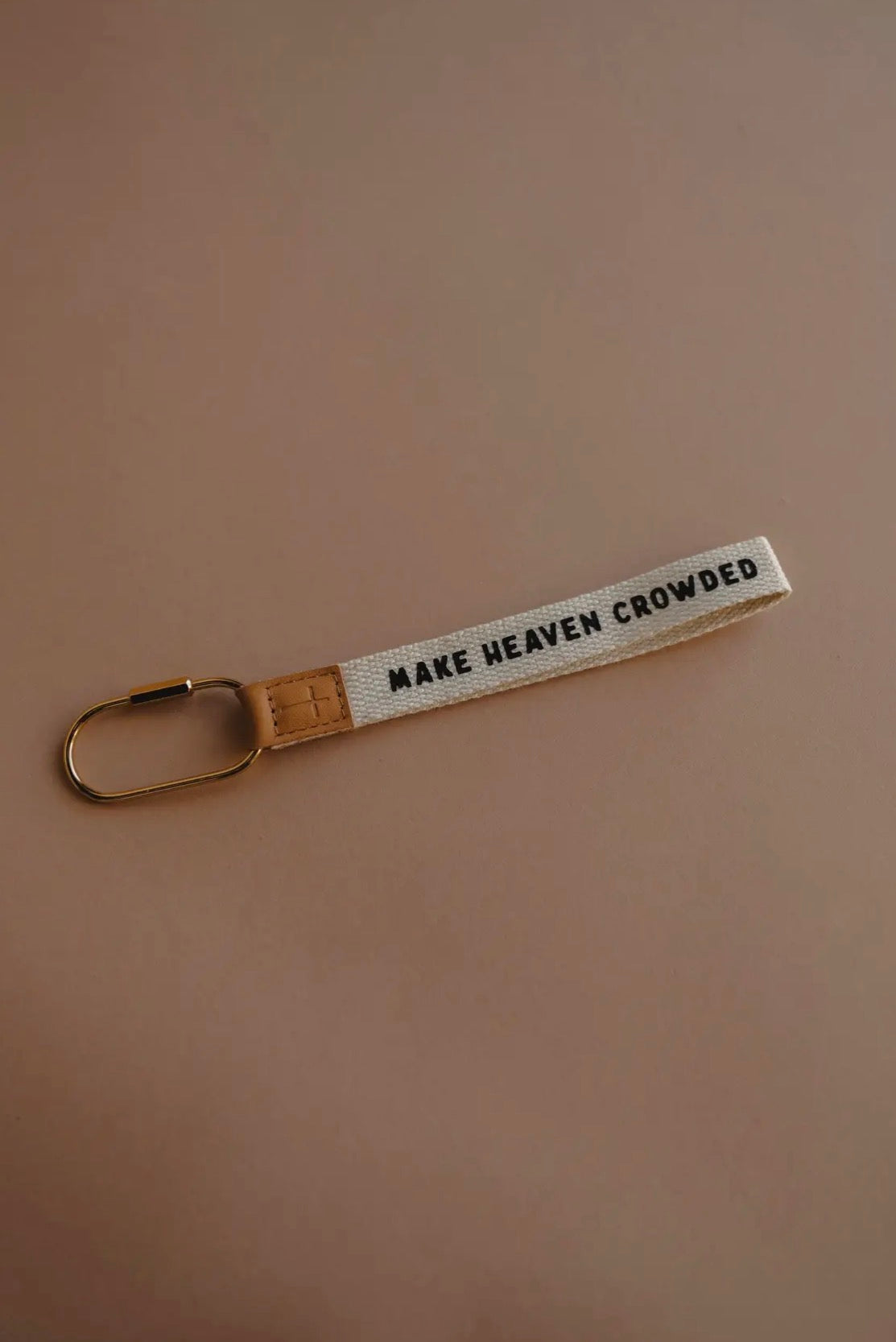 Make Heaven Crowded Wristlet Keychain
