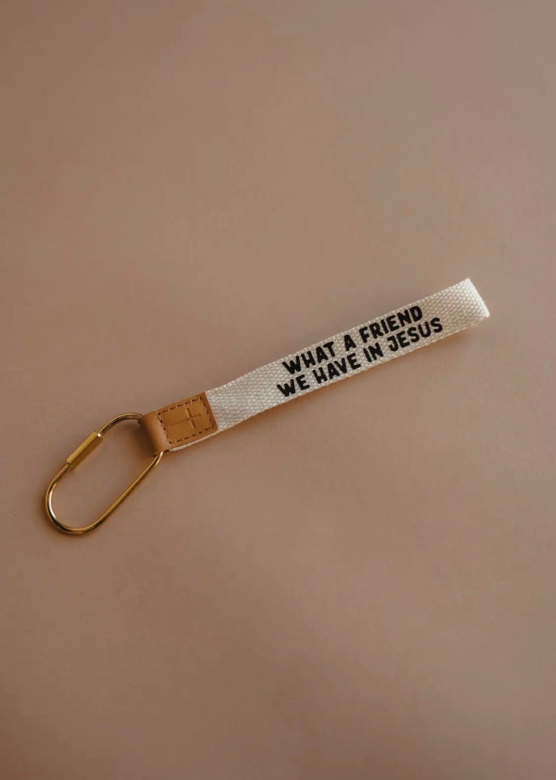 What a Friend Wristlet Keychain