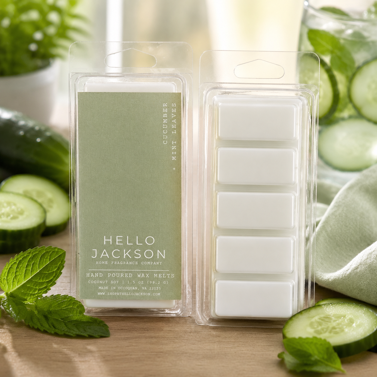 Cucumber + Mint Wax Melts