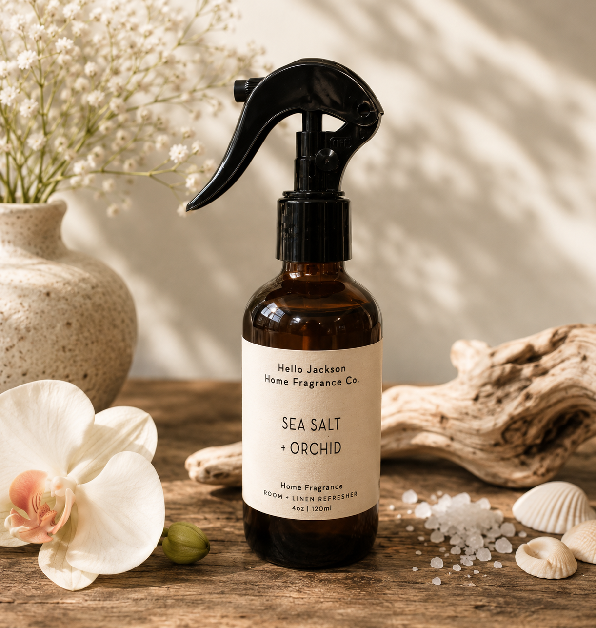Sea Salt + Orchid: Room + Linen Refresher