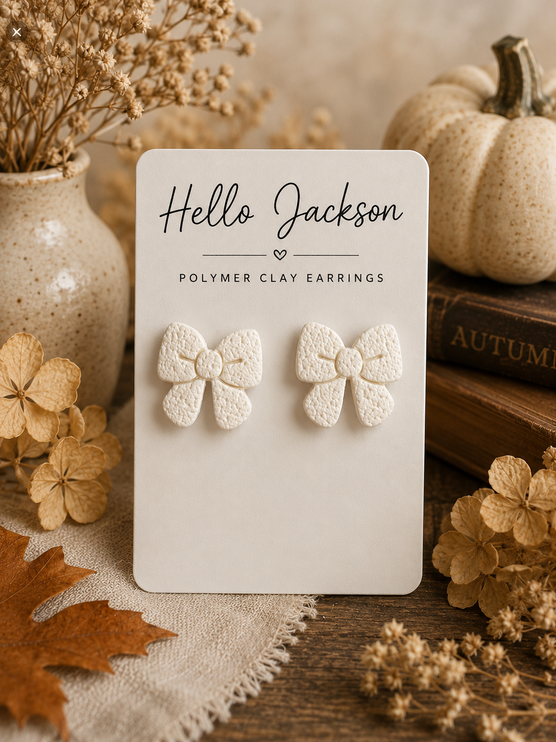 Sweet Bow Stud Earrings