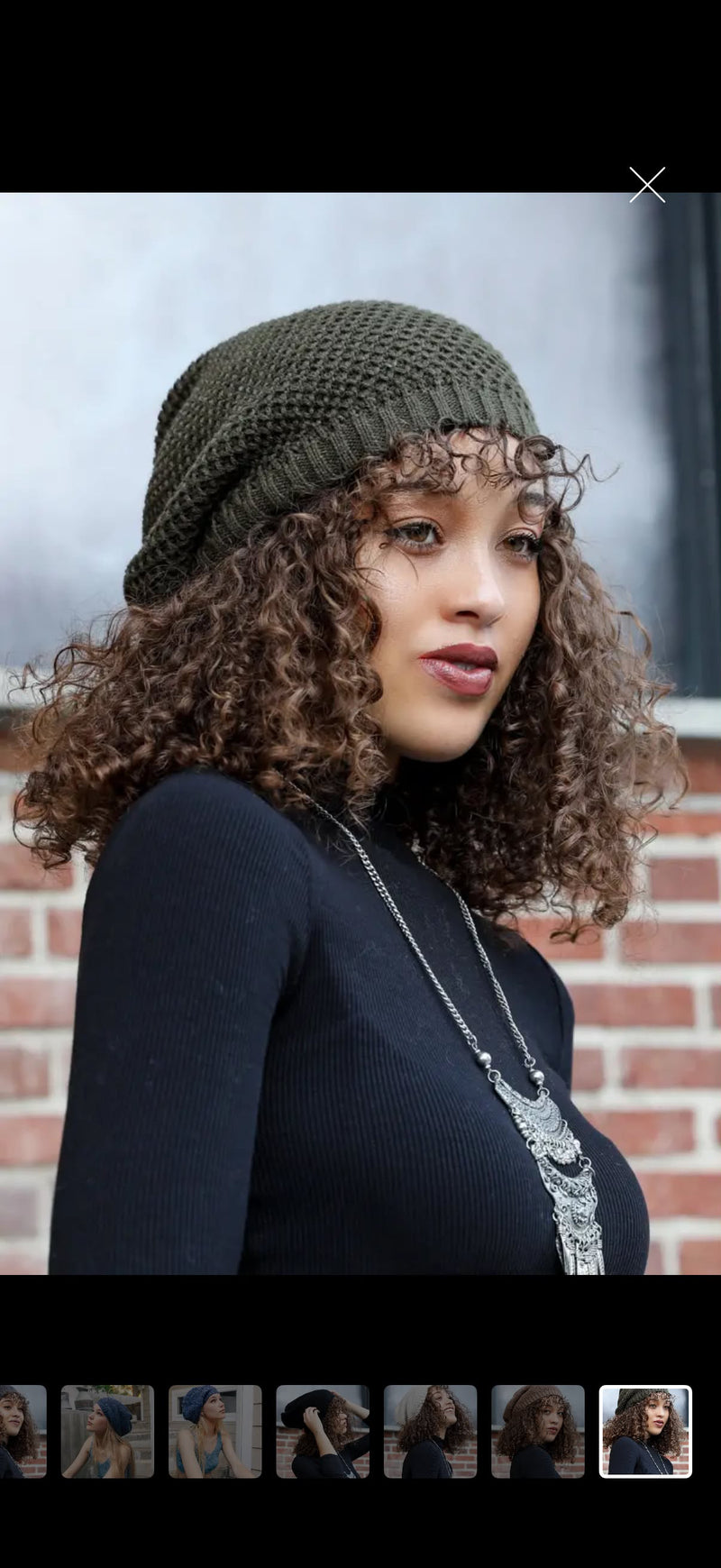 Embroidered Slouchy Beanie (Pre-Order)