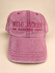 Vintage Wash Baseball Hat: Maroon