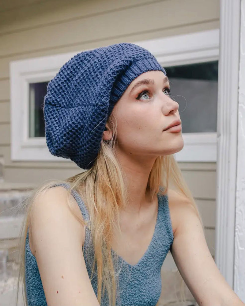 Embroidered Slouchy Beanie (Pre-Order)