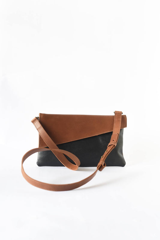 B+H Two-Tone Crossbody/Clutch