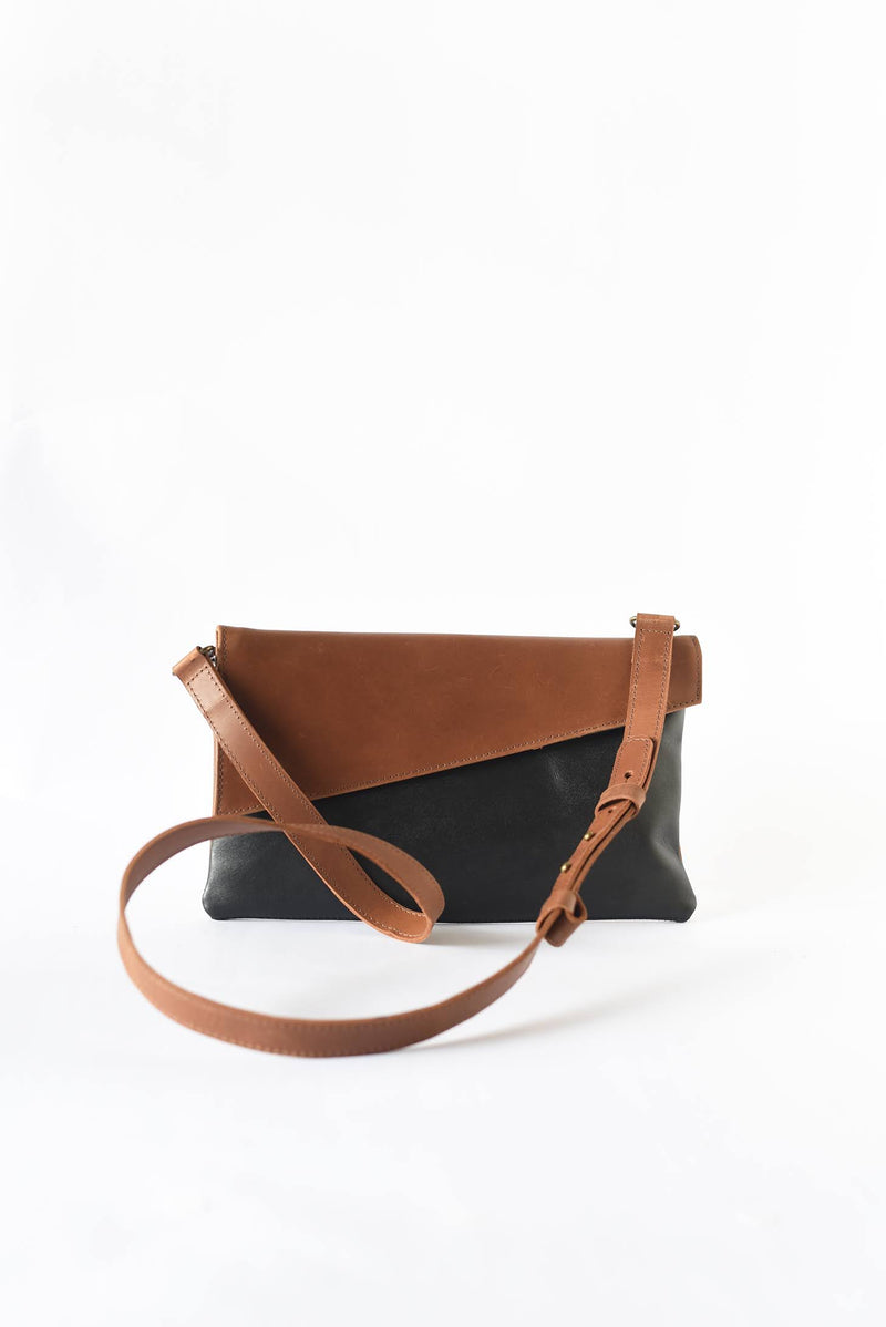 B+H Two-Tone Crossbody/Clutch