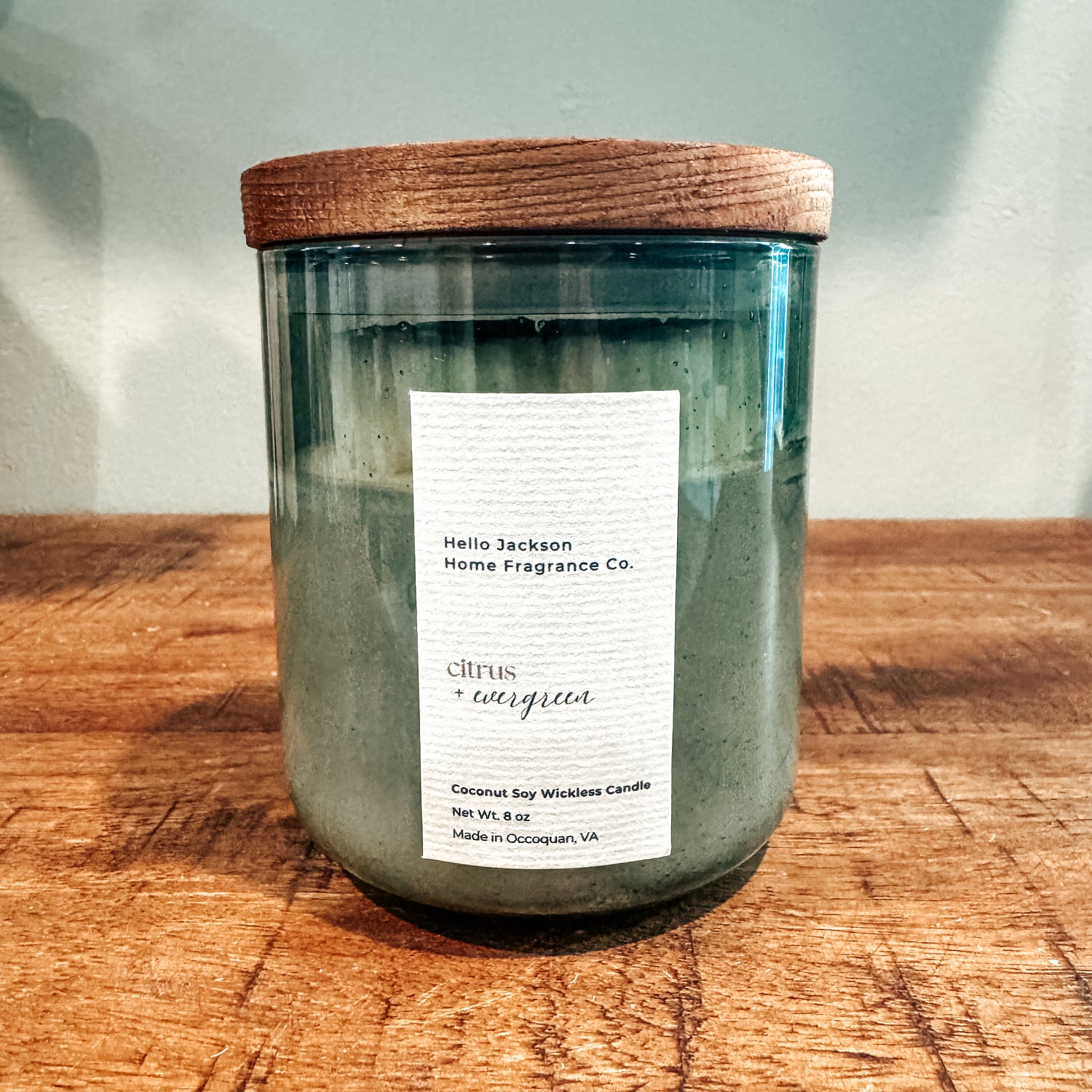 Citrus + Evergreen Wickless Candle