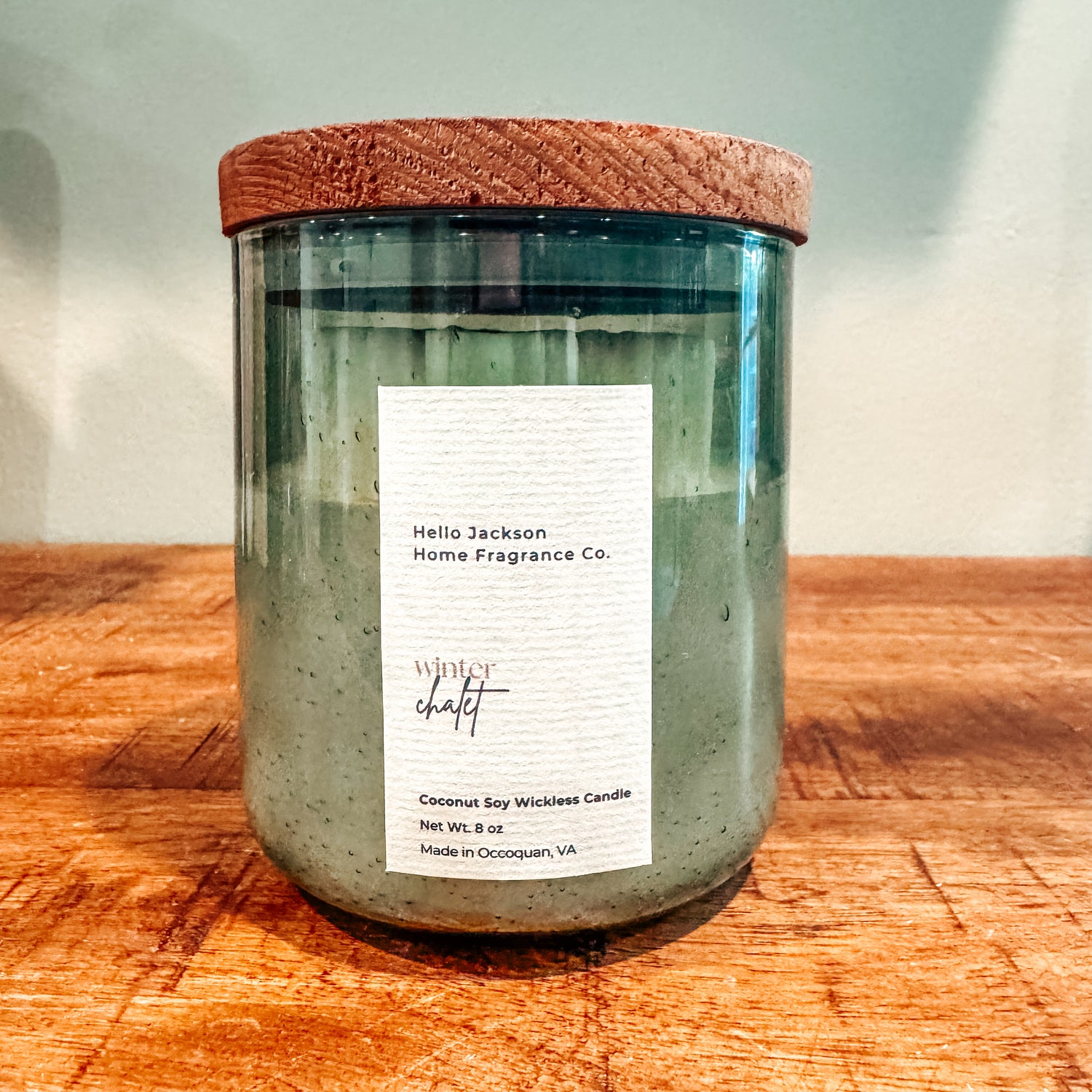 Winter Chalet Wickless Candle