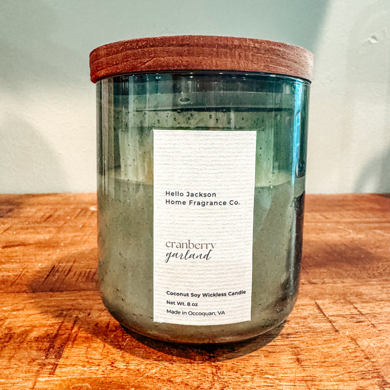 Cranberry Garland Wickless Candle