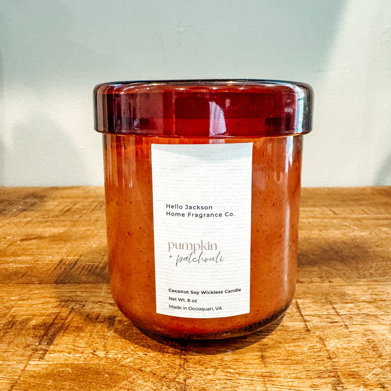 Pumpkin + Patchouli Wickless Candle