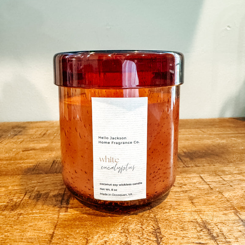 White Eucalyptus Wickless Candle