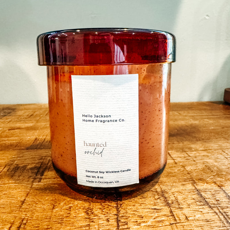 Haunted Orchid Wickless Candle