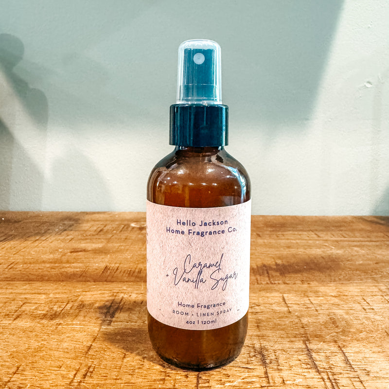 Caramel + Vanilla Sugar Room + Linen Spray