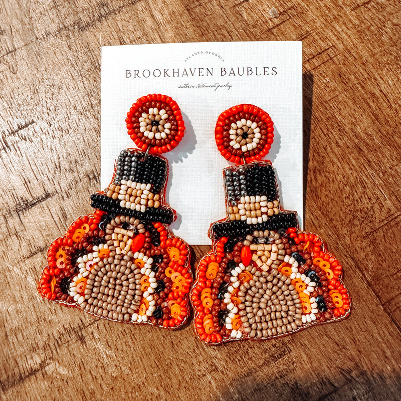 Gobble! Thanksgiving Bauble Earrings