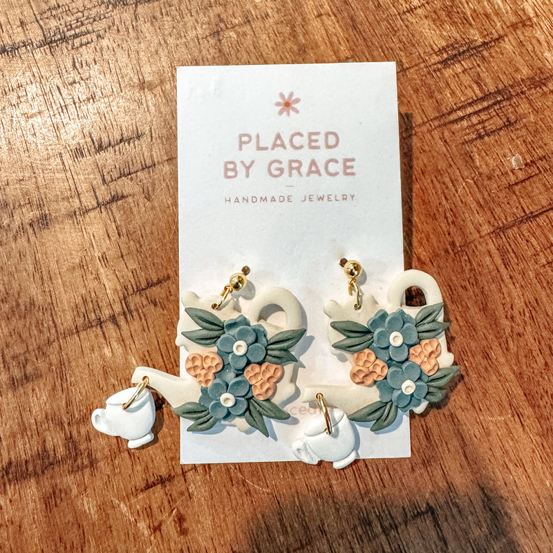 Spill the Tea Dangle Earrings