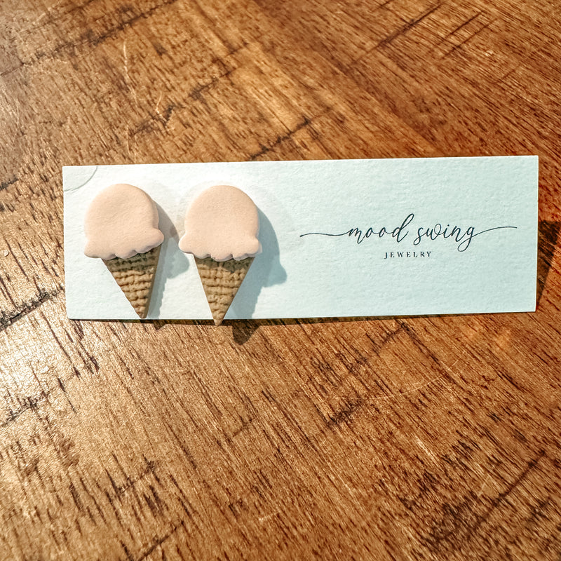 Strawberry Scoop studs
