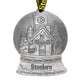 Pittsburgh Steelers: Gingerbread House Snow Globe Ornament