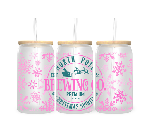 North Pole Glass Tumbler