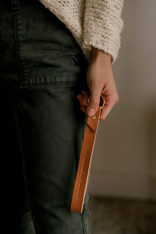 There is Freedom in Surrender: Wristlet Keychain