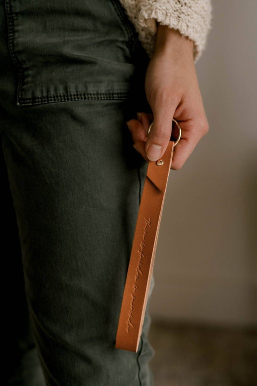 There is Freedom in Surrender: Wristlet Keychain