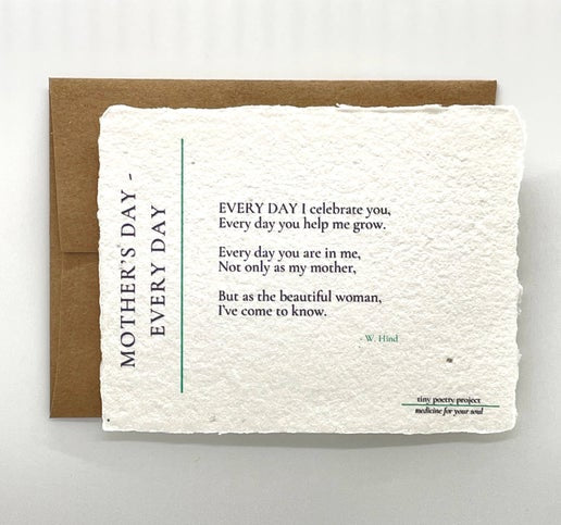 Mother's Day - Every Day: Plantable Mother's Day Card