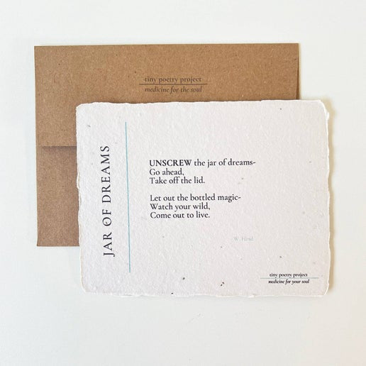 Jar of Dreams: Plantable Wildflower Card