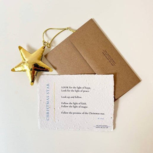 Christmas Star: Plantable Wildflower Card