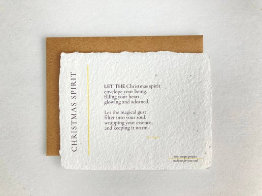 Christmas Spirit: Plantable Wildflower Card