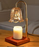 Gold Flower Wickless Warming Lamp