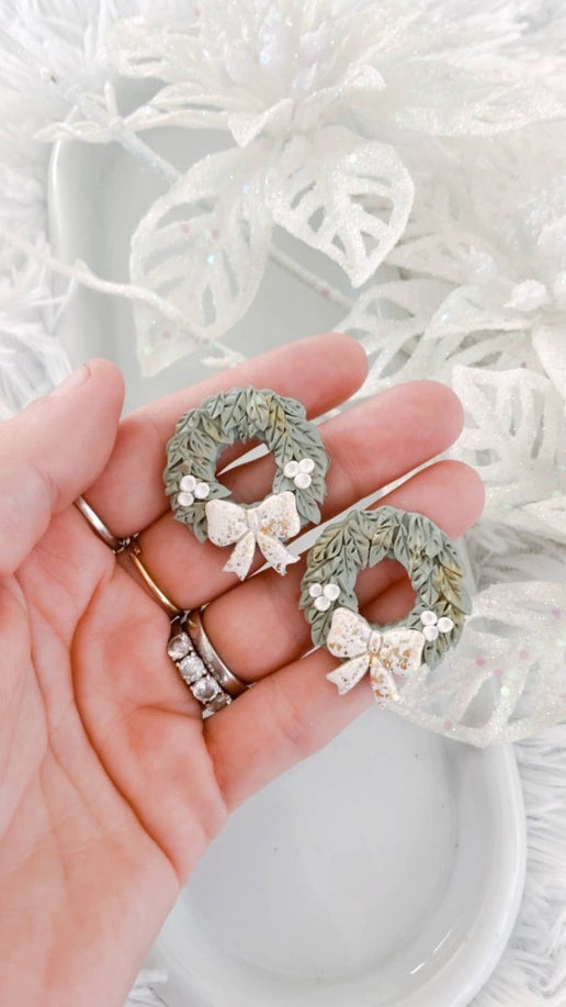 Winter Wreath Earrings