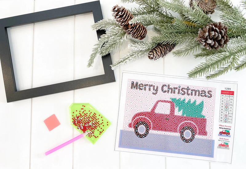 Christmas Truck Diamond Art Kit