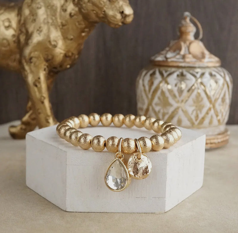 Stretchy Beaded Gem Bracelet