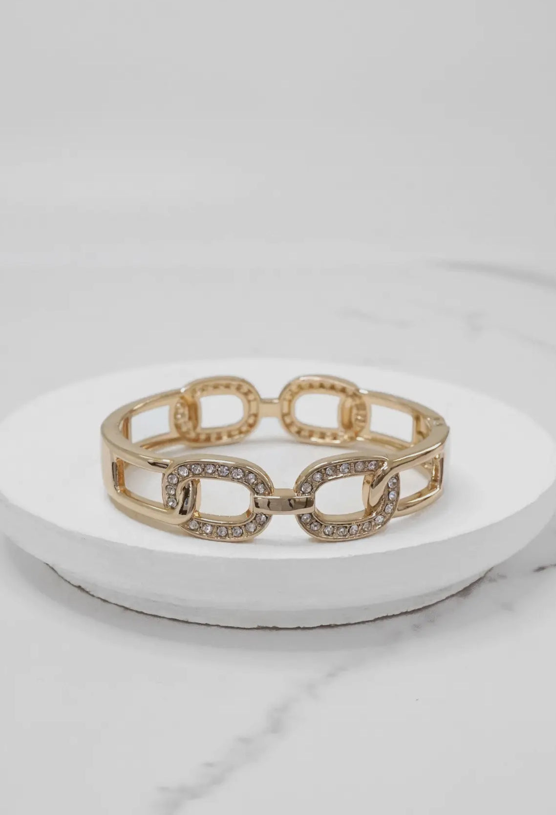 Rhinestone Hinge Bangle
