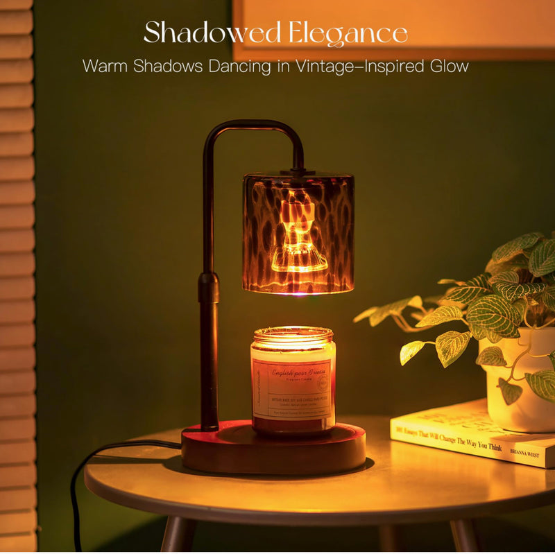 Vintage Leopard Wickless Candle Warming Lamp