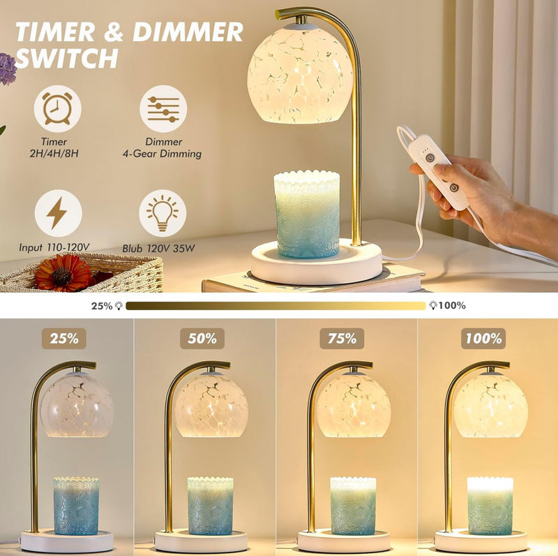 Aurora Glow Candle Warming Lamp
