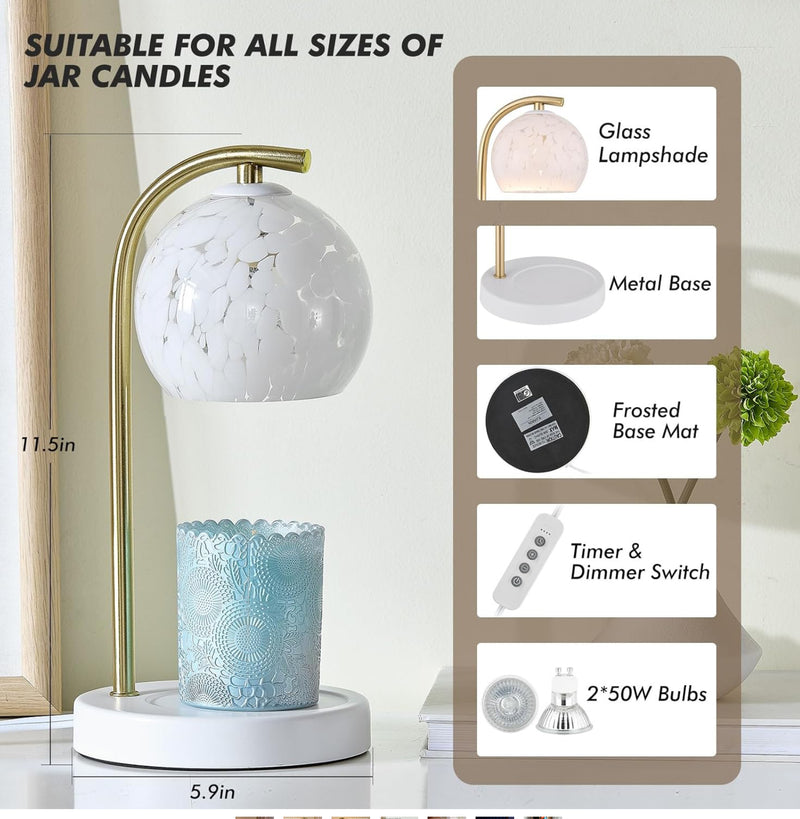 Aurora Glow Candle Warming Lamp