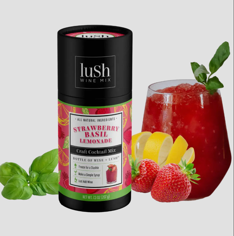 Lush: Strawberry Basil Lemonade Wine Slush