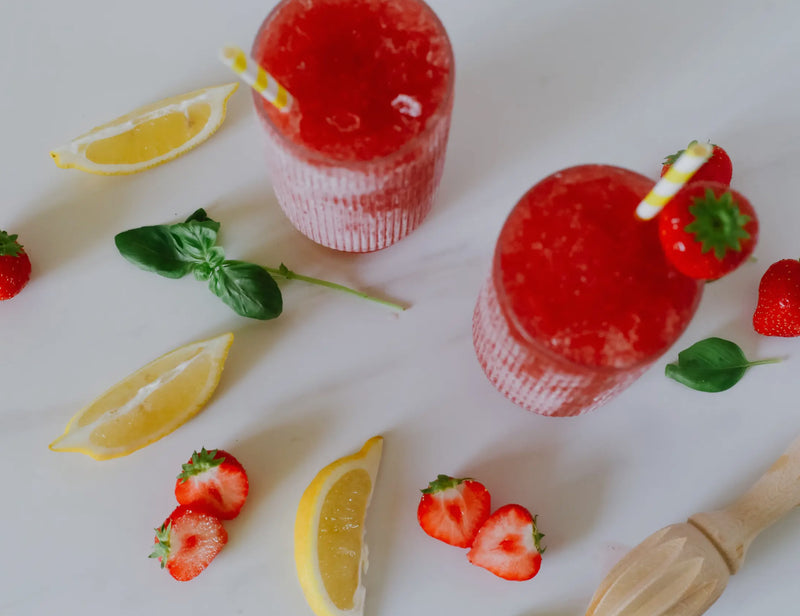 Lush: Strawberry Basil Lemonade Wine Slush