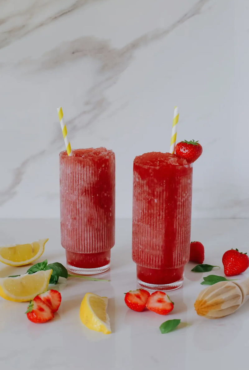 Lush: Strawberry Basil Lemonade Wine Slush