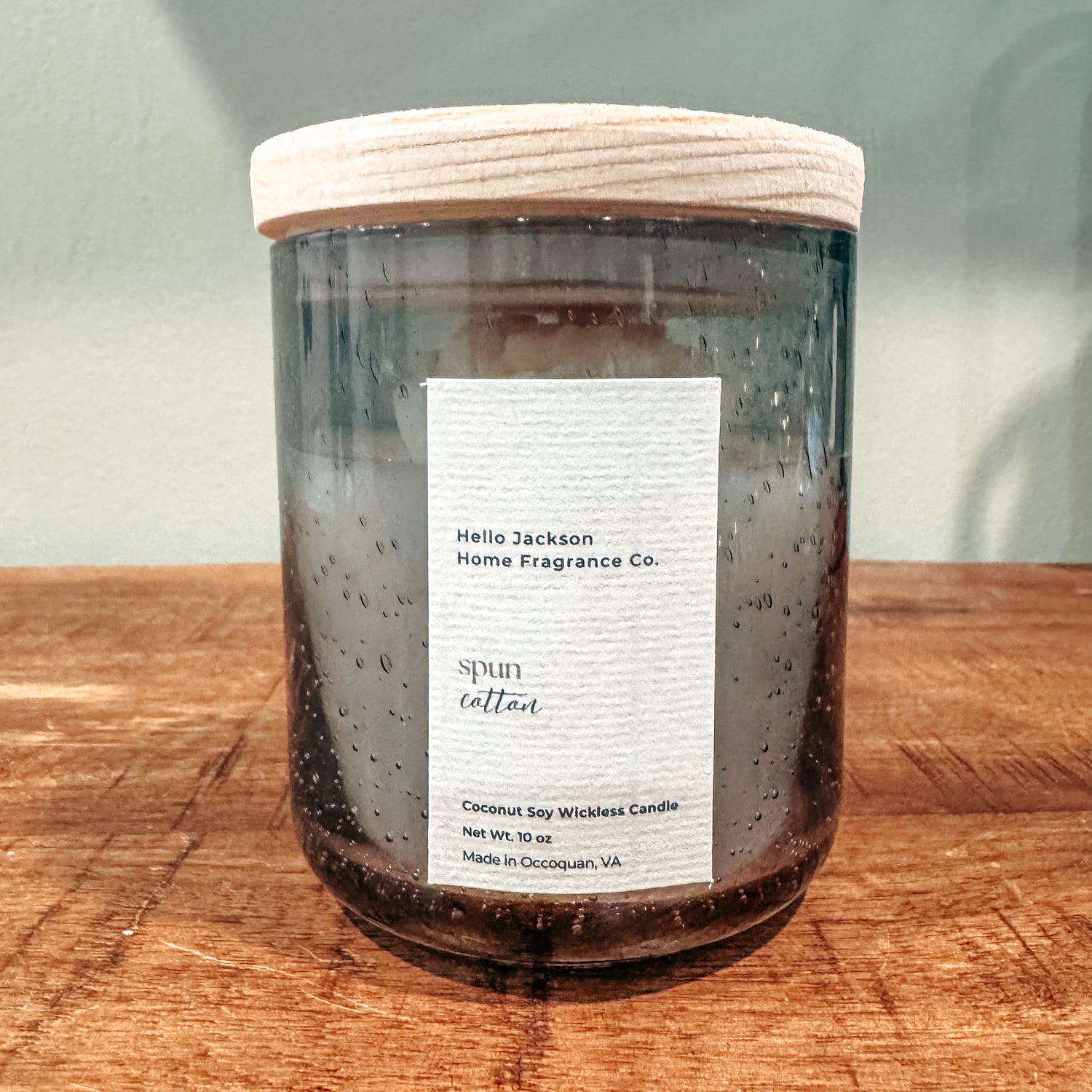 Spun Cotton Wickless Candle