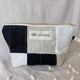 Black + White Quilted Makeup Bag