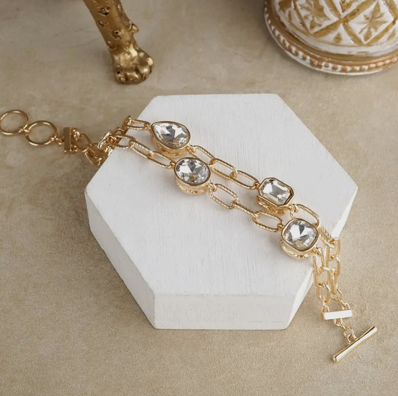 Bold + Brilliant Double Strand Bracelet
