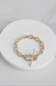 Crystal Link Toggle Bracelet