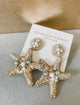 Golden Tide Starfish Statement Earrings