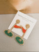 Fairway Flag Statement Earrings