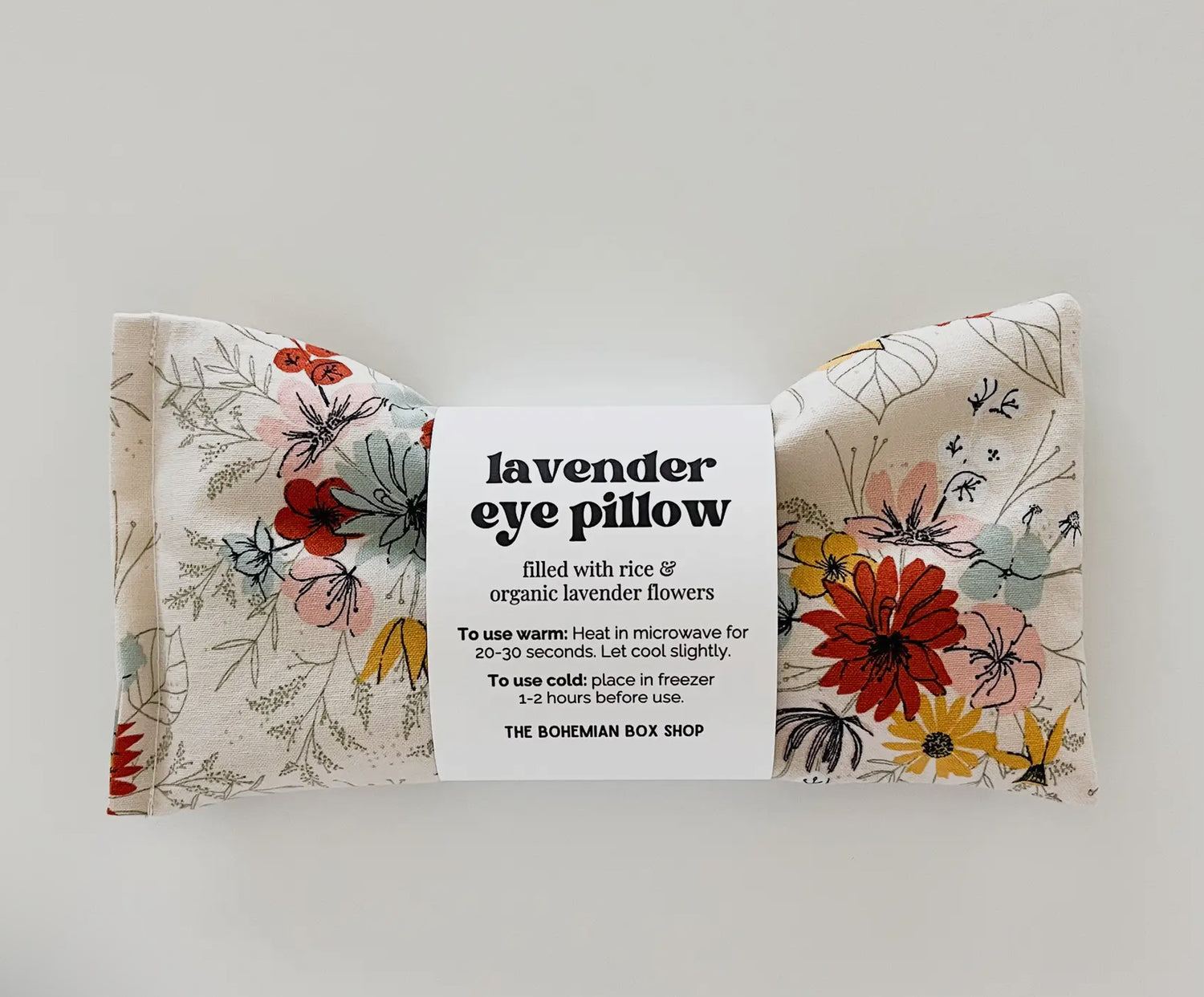Lavender Eye Pillow - Ivory Florals