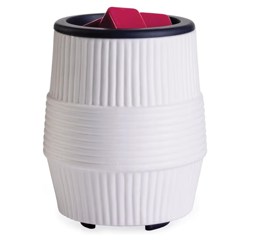 Porcelain Ridge Flip Dish Wax Warmer